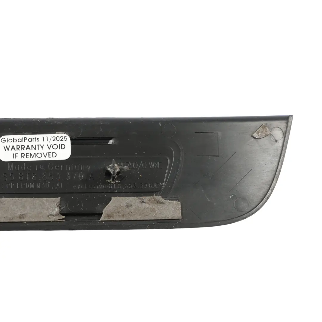 Entrance Cover Strip Trim Sill Entry Plate Rear Right O/S to Audi A5 8T with Part number 8T8853376B Audi A5 8T Entrance Cover Strip Trim Sill Entry Plate Rear Right O/S - SKU 8T8853376B - Part number 8T8853376B