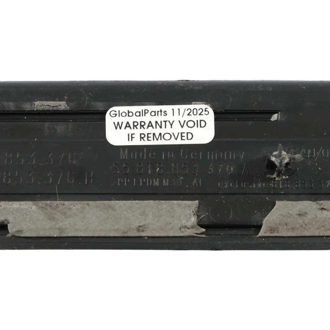 Entrance Cover Strip Trim Sill Entry Plate Rear Right O/S to Audi A5 8T with Part number 8T8853376B Audi A5 8T Entrance Cover Strip Trim Sill Entry Plate Rear Right O/S - SKU 8T8853376B - Part number 8T8853376B