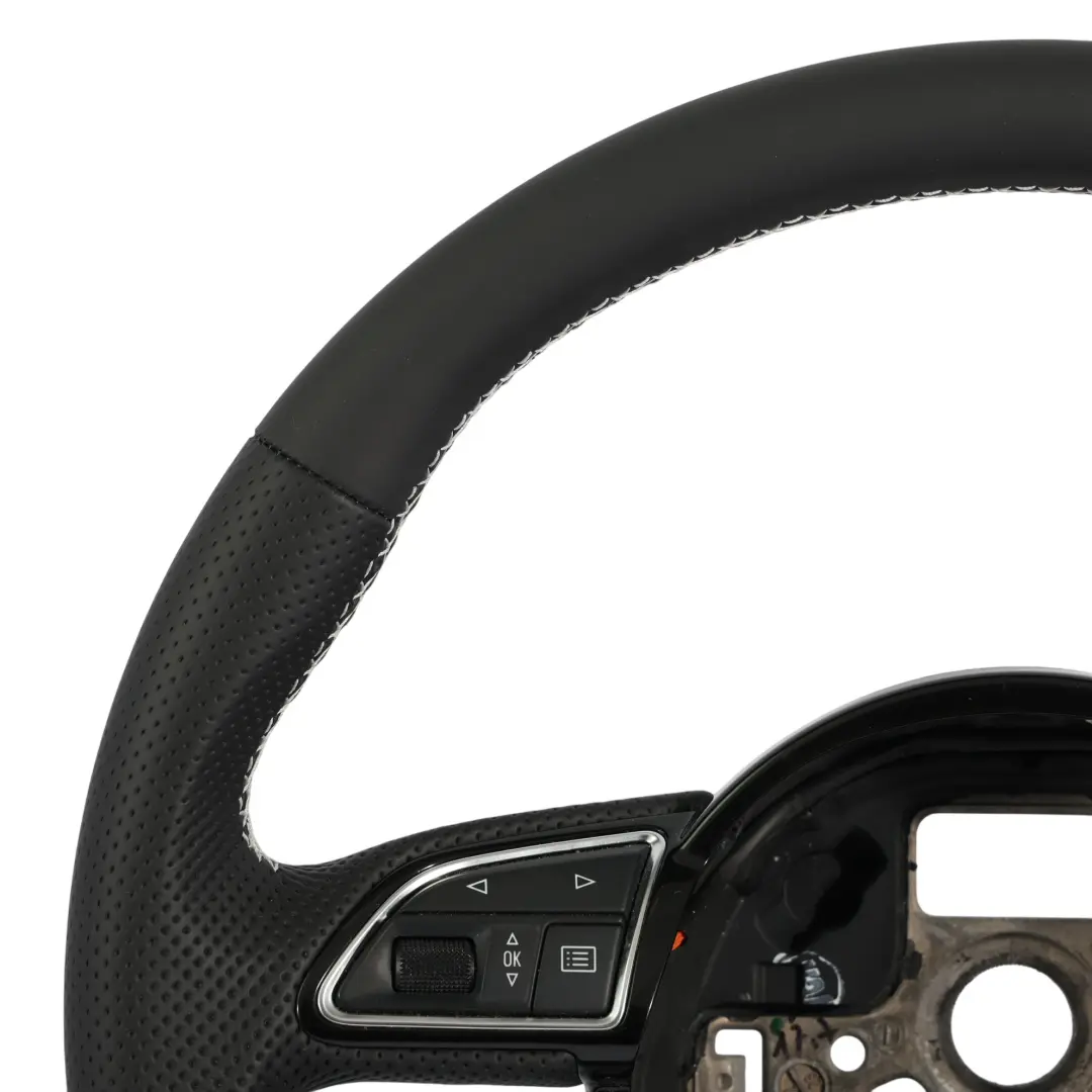 Lenkrad S Line NEU Schwarz Leder Weiß Gewinde für Audi Q3 8U mit Teilenummer 8U0419091R Audi Q3 8U Lenkrad S Line NEU Schwarz Leder Weiß Gewinde - SKU 8U0419091R-1 - Teilenummer 8U0419091R