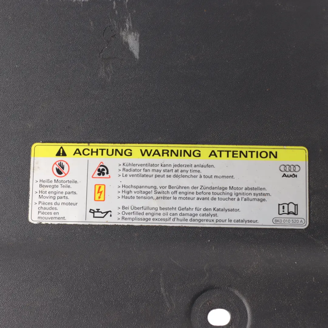 Audi Q3 8U Front Bumper Cover Radiator Trim Cover Panel - SKU 8U0807081B - Part number 8U0807081B