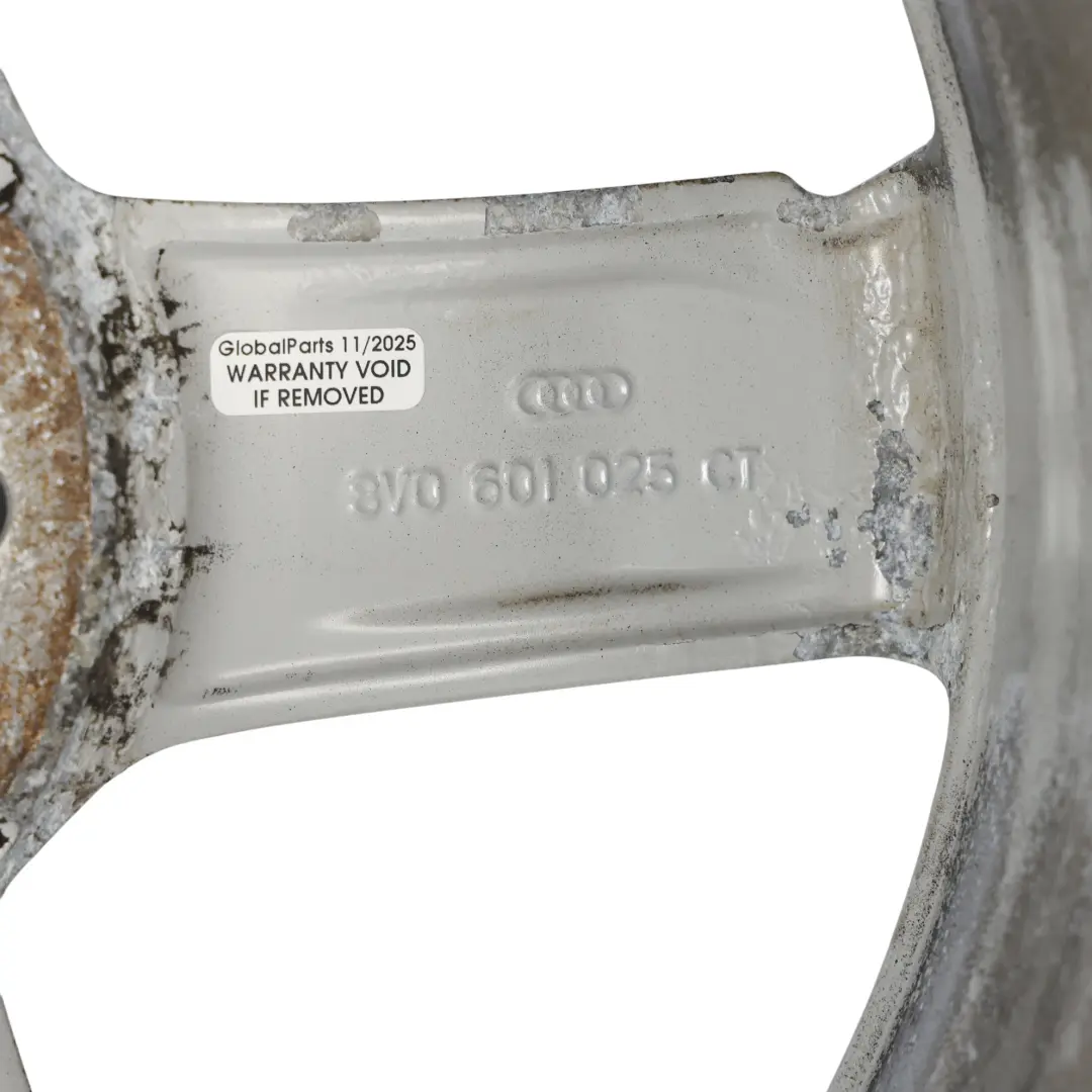  Llanta de aleación plateada Audi A3 8V 17" ET:51 7,5J Star Spoke - SKU 8V0601025CT-1 - Número de pieza 8V0601025CT