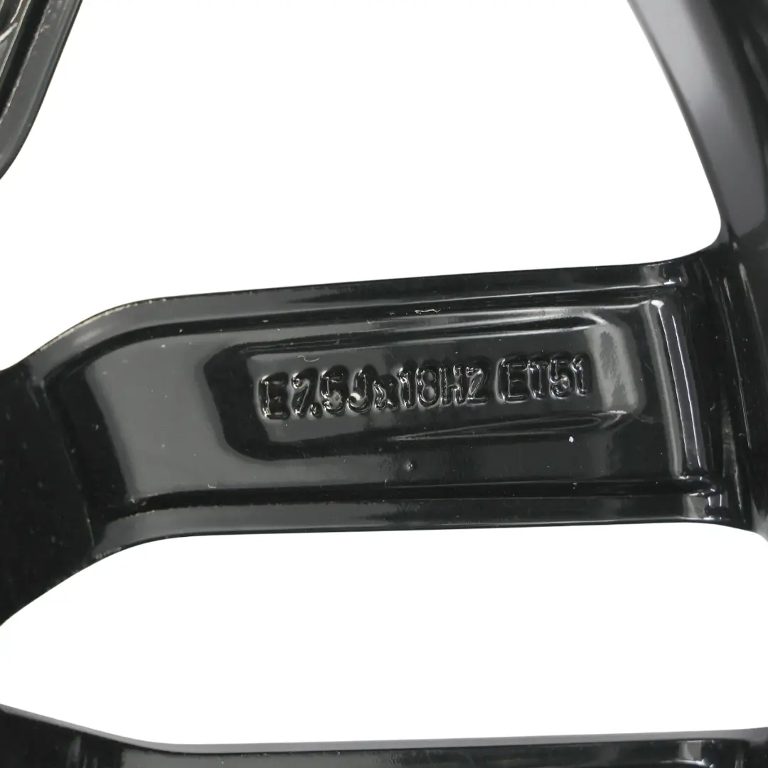 Audi A3 8V Felga Aluminiowa Czarna 18" ET:51 7,5J - SKU 8V0601025M-3 - Numer Części 8V0601025M