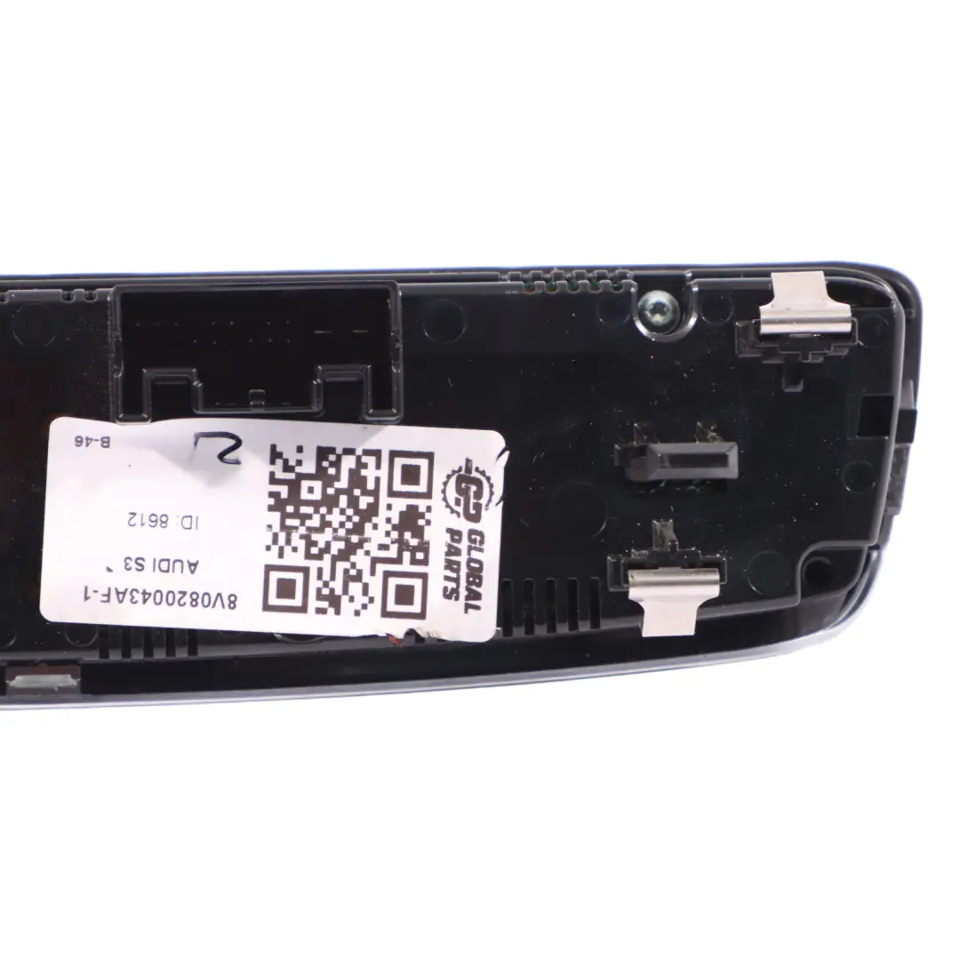 Panel Sterowania Klimatyzacji Ogrzewania Nawiewu do Audi S3 8V o numerze 8V0820043AF Audi S3 8V Panel Sterowania Klimatyzacji Ogrzewania Nawiewu - SKU 8V0820043AF-1 - Numer Części 8V0820043AF