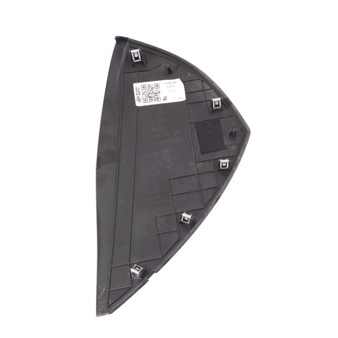 Dashboard Abdeckung Dash Trim End Abdeckung Schwarz Rechts für Audi A3 8V mit Teilenummer 8V0857086 Audi A3 8V Dashboard Abdeckung Dash Trim End Abdeckung Schwarz Rechts - SKU 8V0857086 - Teilenummer 8V0857086