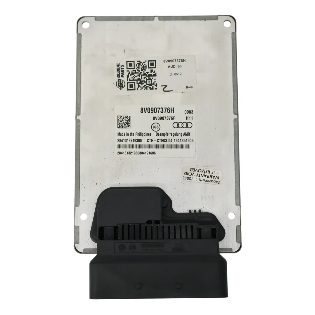 Modul Hinterradaufhängung Dämpfersteuergerät für Audi A3 S3 8V AMR mit Teilenummer 8V0907376H Audi A3 S3 8V AMR Modul Hinterradaufhängung Dämpfersteuergerät - SKU 8V0907376H - Teilenummer 8V0907376H