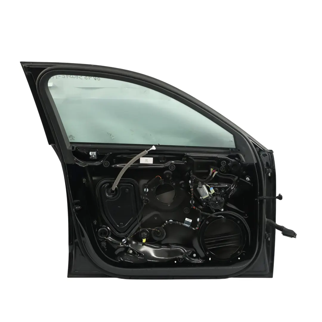 Door Front Left N/S Mythical Black Metallic - Y9T to Audi A3 8V with Part number 8V4831051E Audi A3 8V Door Front Left N/S Mythical Black Metallic - Y9T - SKU 8V4831051E-MYB - Part number 8V4831051E