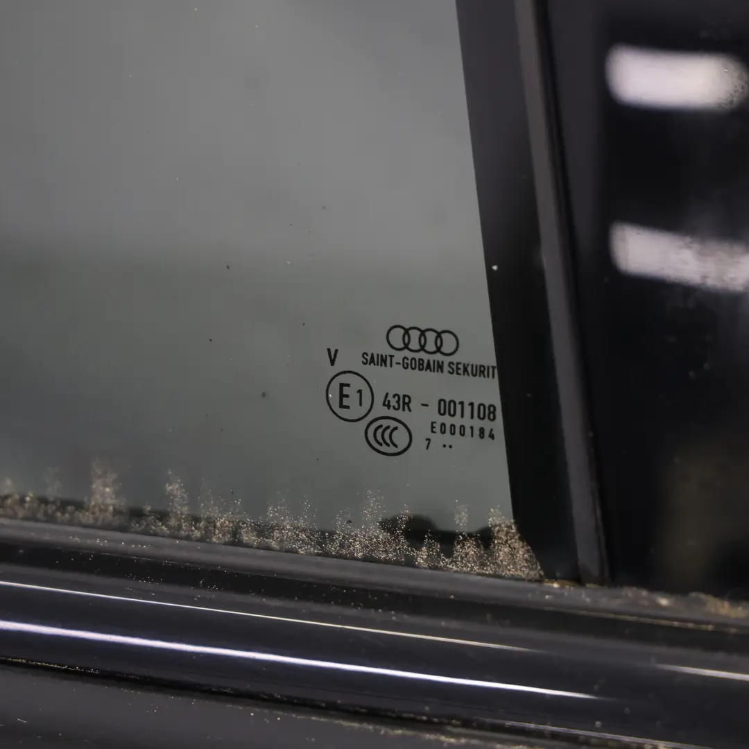 Sportback Rear Right O/S Door Mythical Black Metallic - Y9T to Audi A3 8V with Part number 8V4833052E Audi A3 8V Sportback Rear Right O/S Door Mythical Black Metallic - Y9T - SKU 8V4833052E-MYB - Part number 8V4833052E