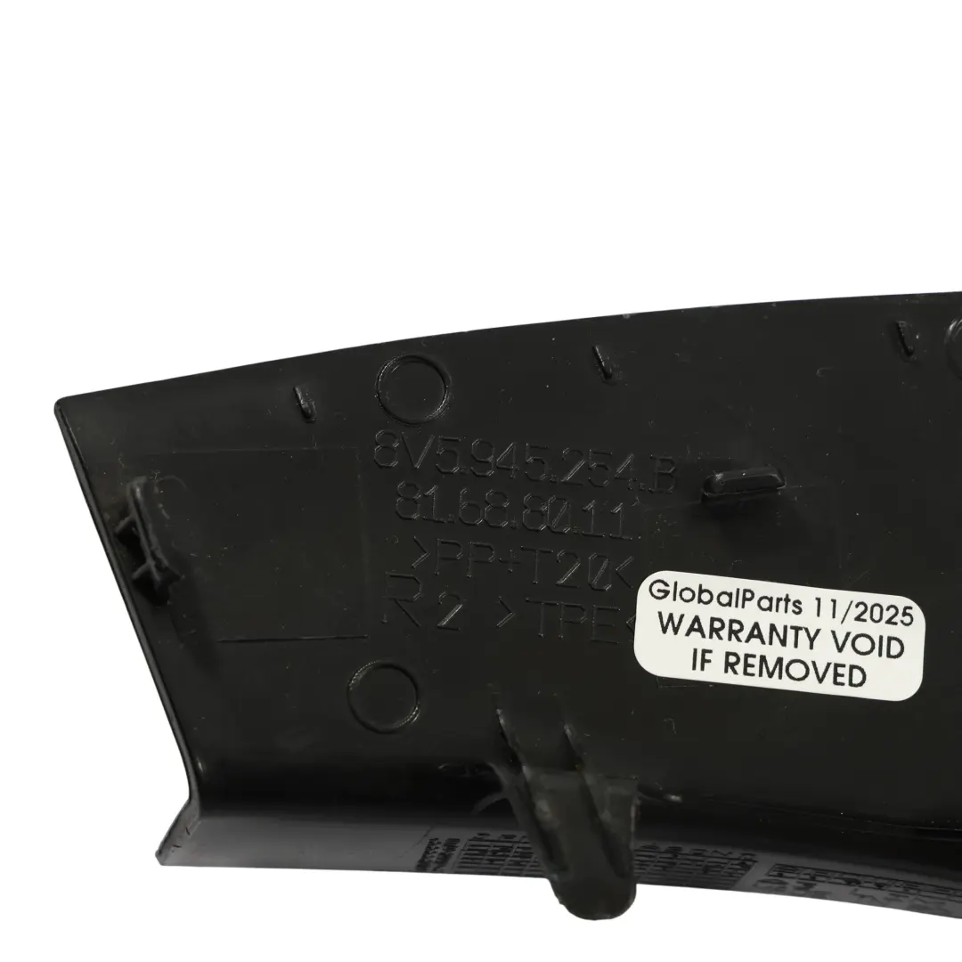 Tail Light Cover Trim Bracket Right O/S to Audi A3 S3 8V Sedan Rear with Part number 8V5945254B Audi A3 S3 8V Sedan Rear Tail Light Cover Trim Bracket Right O/S - SKU 8V5945254B - Part number 8V5945254B