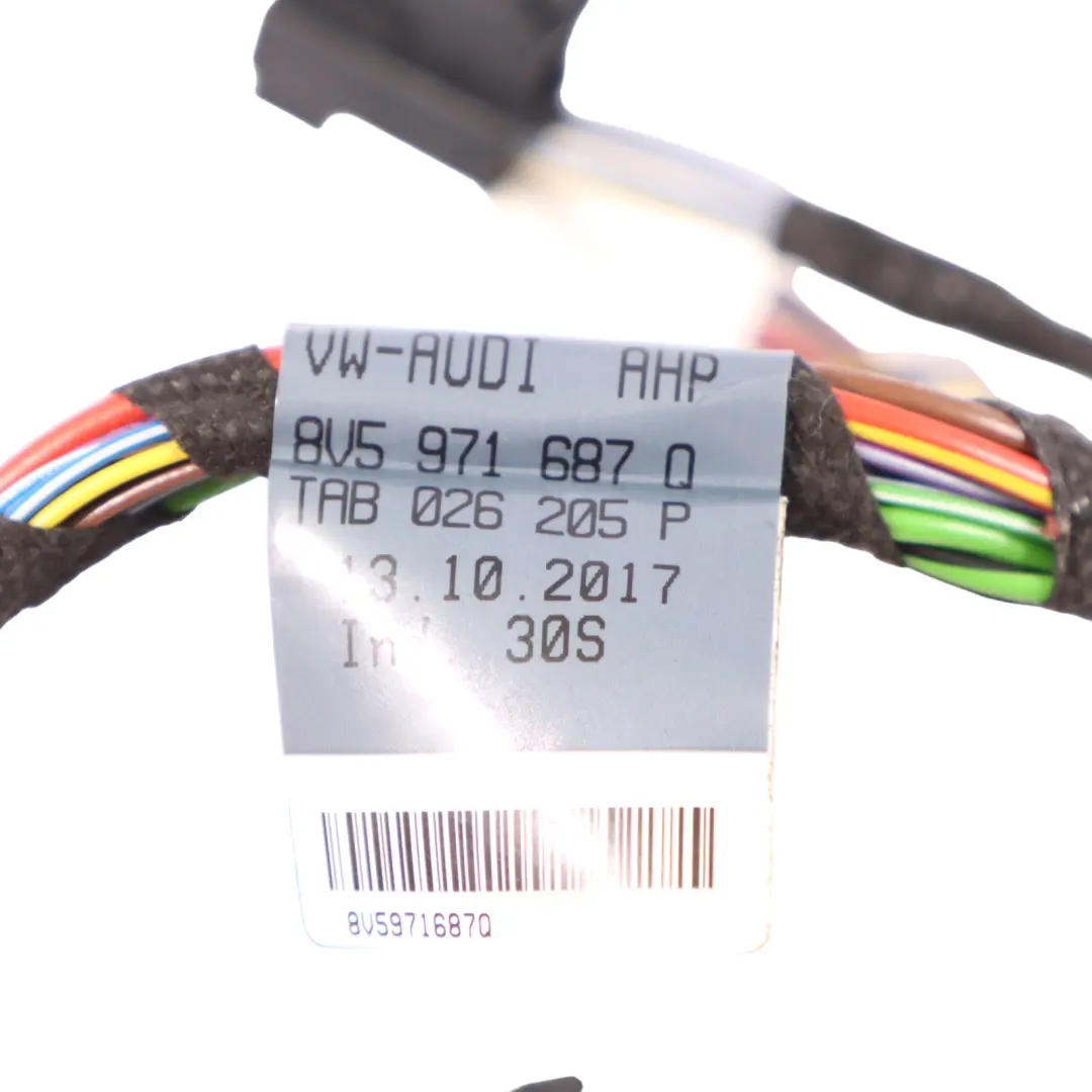 Audi A3 8V Tür Kabelbaum Hinten Links Rechts - SKU 8V5971687Q - Teilenummer 8V5971687Q
