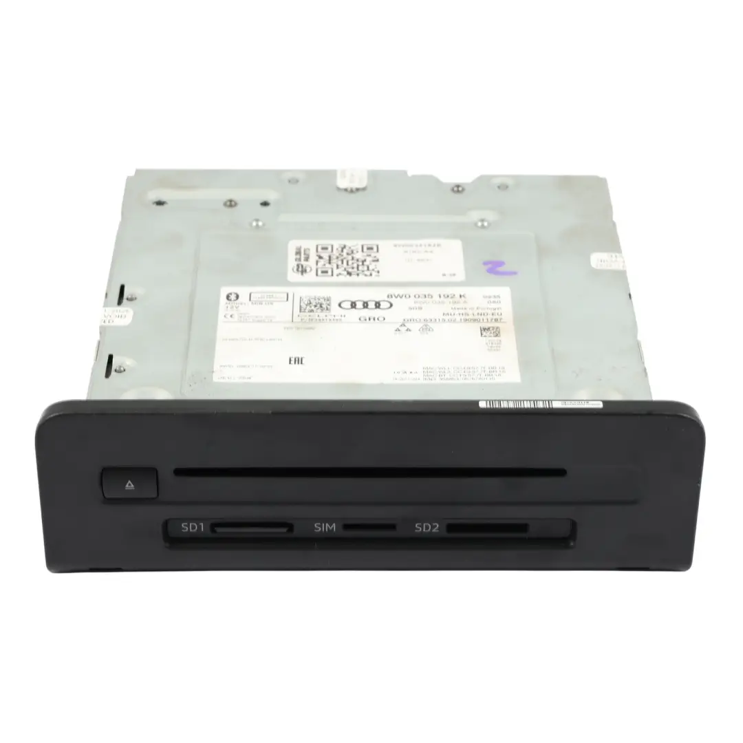 Audi A4 B9 Multimedia Stereo Sat Nav SD CD Player Radio Head Unit - SKU 8W0035192K - Part number 8W0035192K