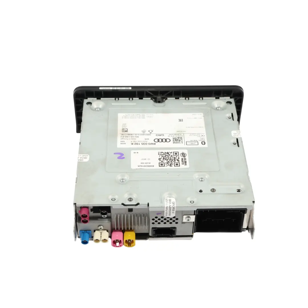 Multimedia Stereo Sat Nav SD CD Spieler Radio Hauptgerät für Audi A4 B9 mit Teilenummer 8W0035192K Audi A4 B9 Multimedia Stereo Sat Nav SD CD Spieler Radio Hauptgerät - SKU 8W0035192K - Teilenummer 8W0035192K