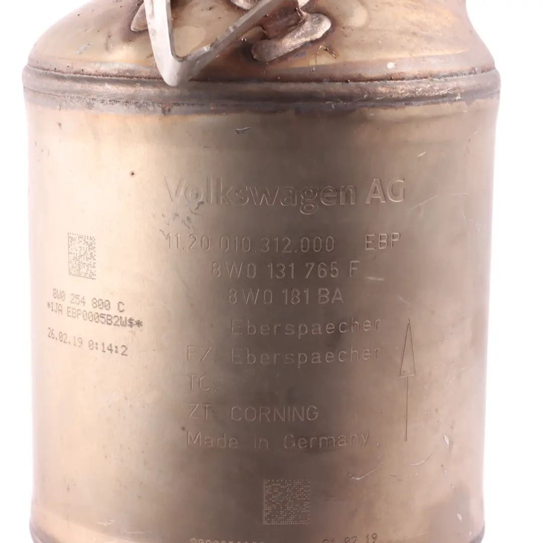 Audi A4 B9 Front Exhaust Pipe 2.0 TFSI 8W0131765F - SKU 8W0254800C - Part number 8W0254800C