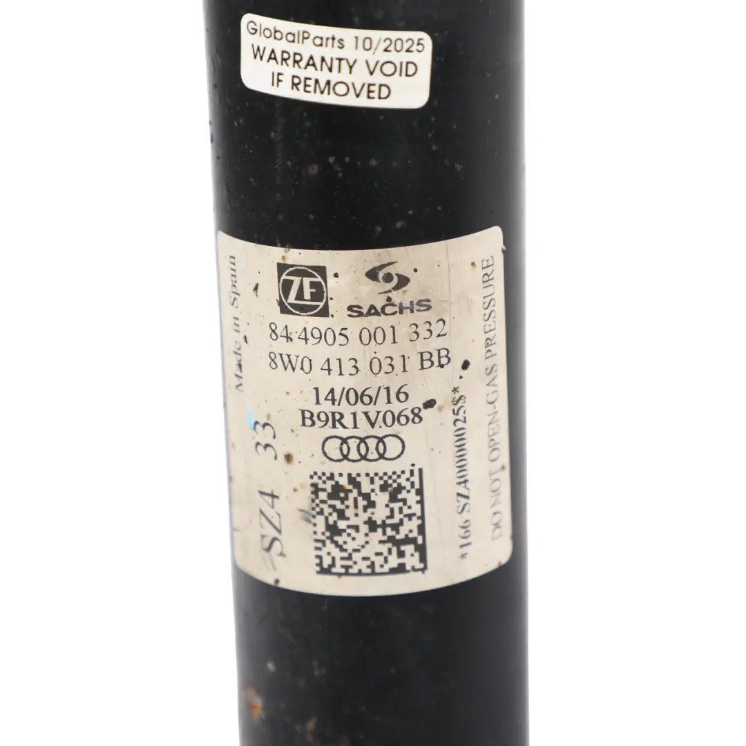 Strut Front Left N/S Sports Suspension Absorber to Audi A4 B9 Spring with Part number 8W0413031BB Audi A4 B9 Spring Strut Front Left N/S Sports Suspension Absorber - SKU 8W0413031BB - Part number 8W0413031BB