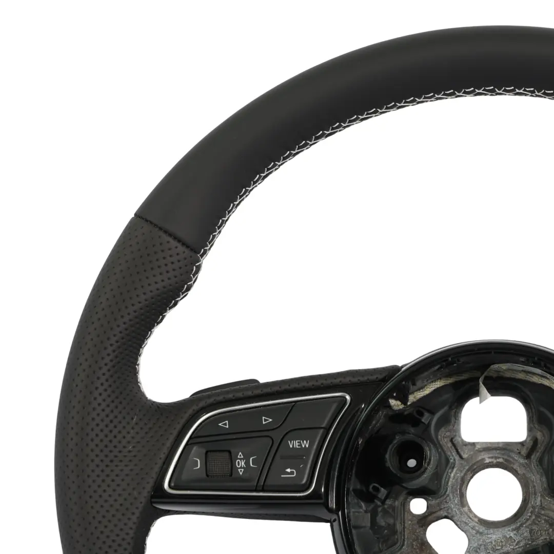 Audi A4 B9 A5 F5 Volante S-Line NUEVO Cuero Negro Levas - SKU 8W0419091CS-1 - Número de pieza 8W0419091CS