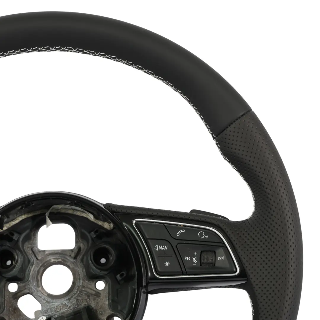 NUEVO Cuero Negro Levas para Audi A4 B9 A5 F5 Volante S-Line con número de pieza 8W0419091CS Audi A4 B9 A5 F5 Volante S-Line NUEVO Cuero Negro Levas - SKU 8W0419091CS-1 - Número de pieza 8W0419091CS