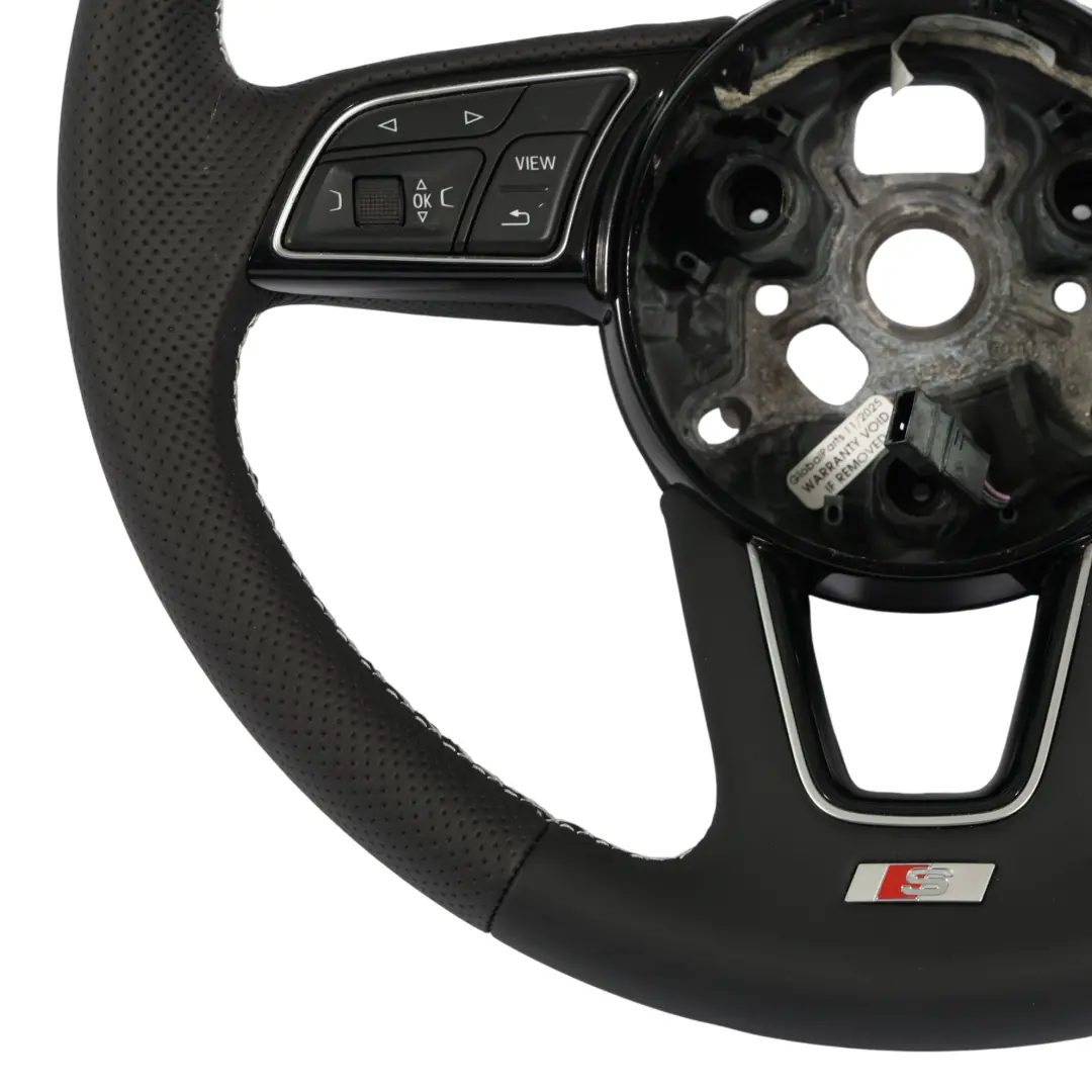 Steering Wheel S-Line NEW Black Leather Paddles to Audi A4 B9 A5 F5 with Part number 8W0419091CS Audi A4 B9 A5 F5 Steering Wheel S-Line NEW Black Leather Paddles - SKU 8W0419091CS-1 - Part number 8W0419091CS