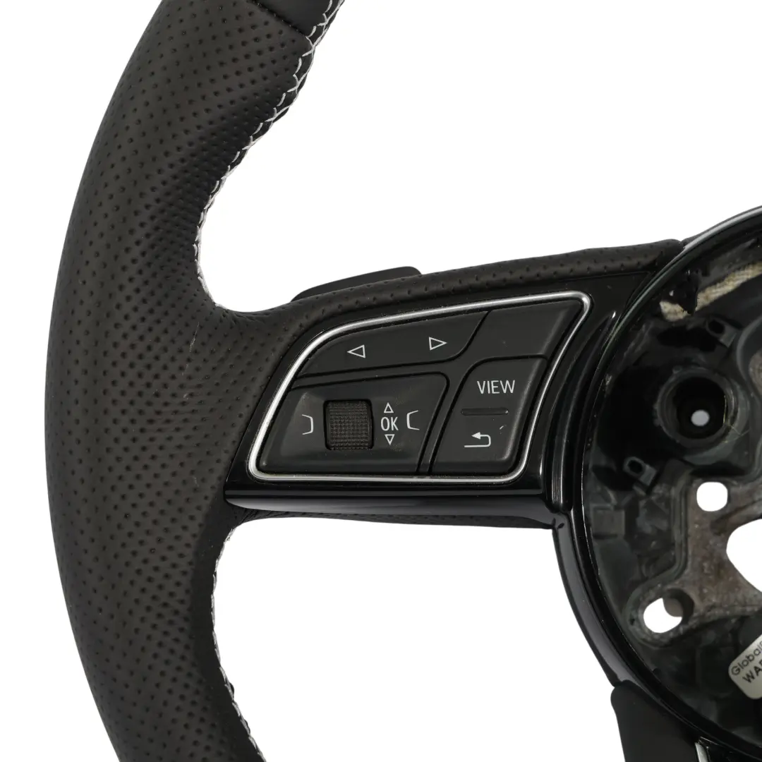 Steering Wheel S-Line NEW Black Leather Paddles to Audi A4 B9 A5 F5 with Part number 8W0419091CS Audi A4 B9 A5 F5 Steering Wheel S-Line NEW Black Leather Paddles - SKU 8W0419091CS-1 - Part number 8W0419091CS