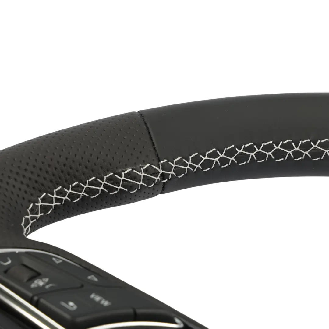 Audi A4 B9 A5 F5 Steering Wheel S-Line NEW Black Leather Flat Bottom - SKU 8W0419091DH-1 - Part number 8W0419091DH