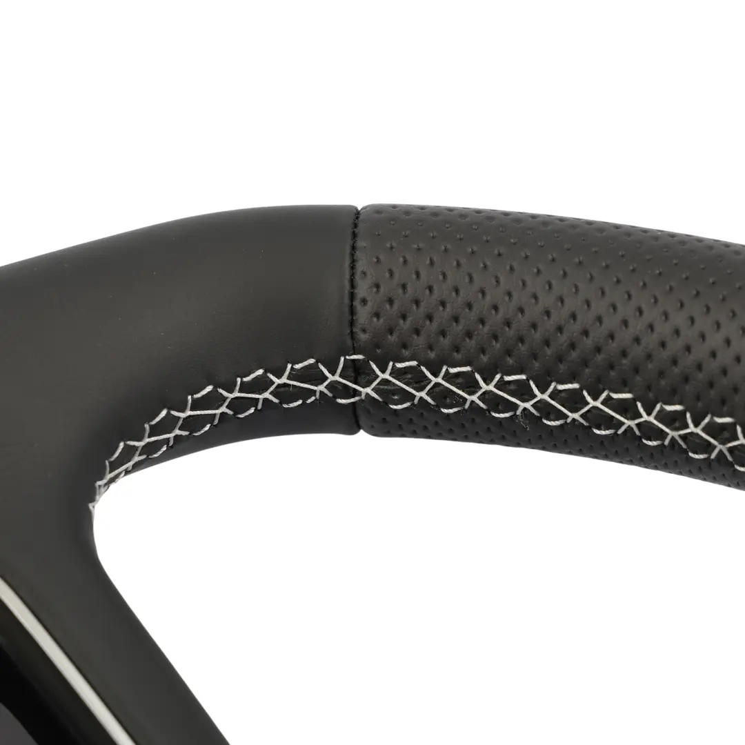 Audi A4 S4 B9 A5 S5 F5 Steering Wheel NEW Black Leather Flat Bottom - SKU 8W0419091DJ-1 - Part number 8W0419091DJ