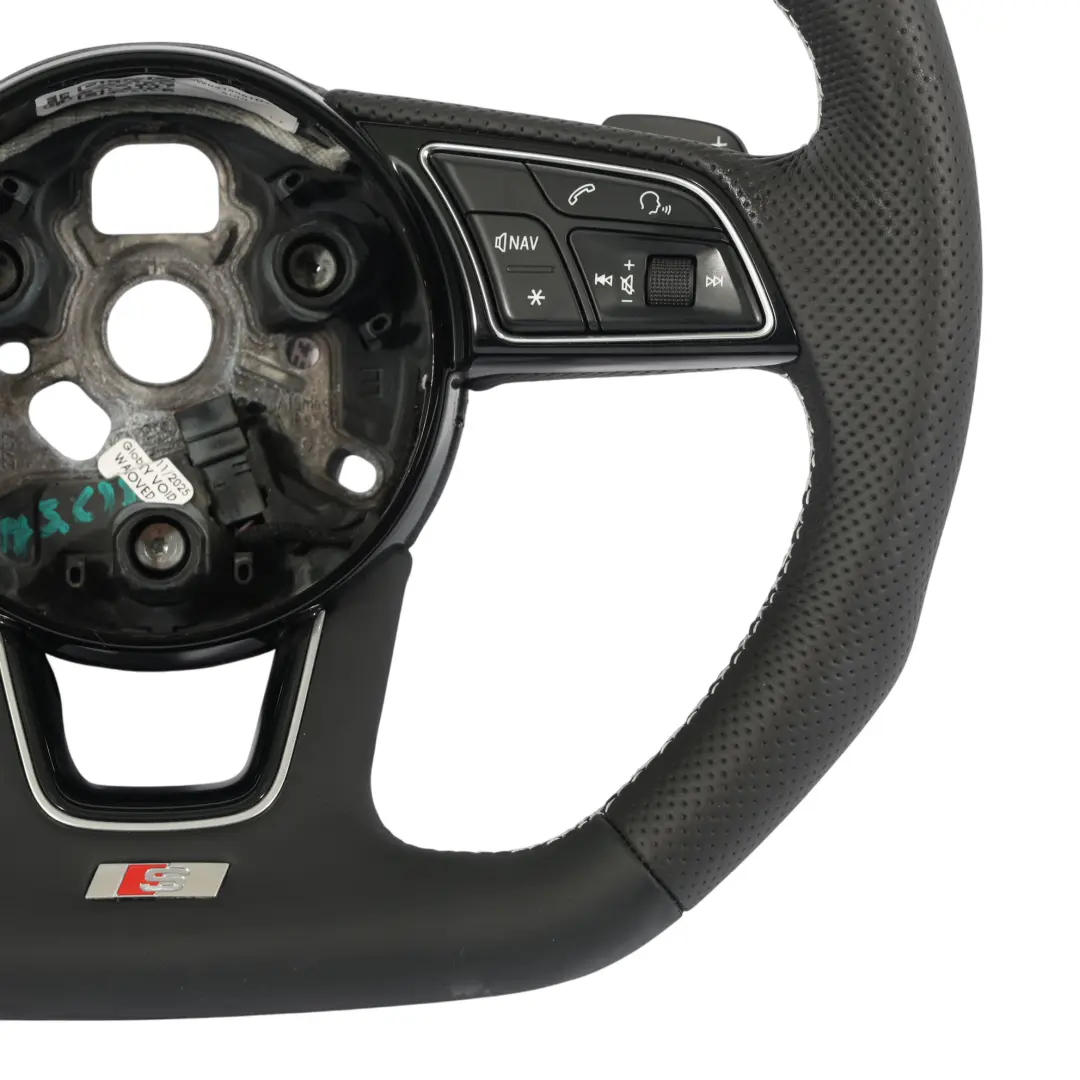 Volant NEUF En Cuir Noir À Fond Plat pour Audi A4 S4 B9 A5 S5 F5 à propos du numéro de pièce 8W0419091DJ Audi A4 S4 B9 A5 S5 F5 Volant NEUF En Cuir Noir À Fond Plat - SKU 8W0419091DJ-1 - Numéro de pièce 8W0419091DJ