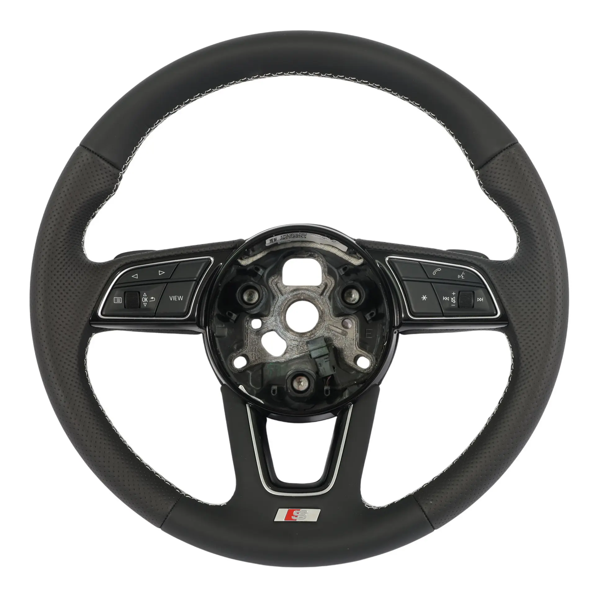 Audi A4 B9 A5 F5 Volante S Line NUEVO Cuero Negro Levas 8W0419091FT