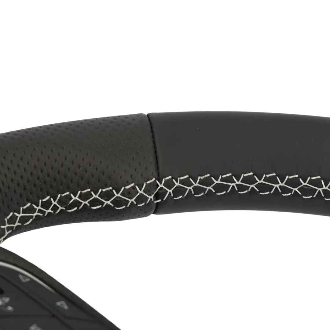 NUEVO Cuero Negro Levas para Audi A4 B9 A5 F5 Volante S Line con número de pieza 8W0419091FT Audi A4 B9 A5 F5 Volante S Line NUEVO Cuero Negro Levas - SKU 8W0419091FT-1 - Número de pieza 8W0419091FT