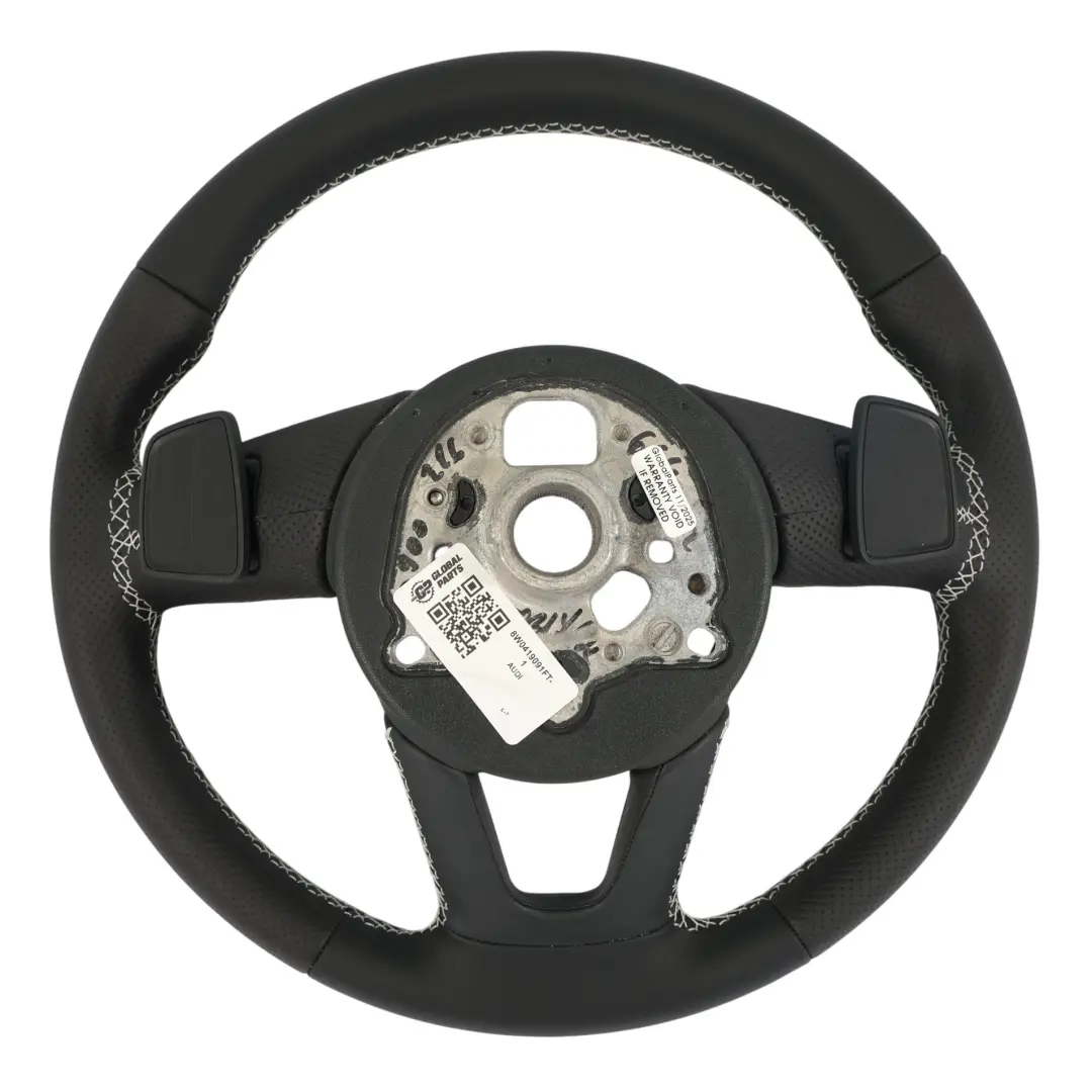 Kierownica S Line NOWA Czarna Skóra Łopatki do Audi A4 B9 A5 F5 o numerze 8W0419091FT Audi A4 B9 A5 F5 Kierownica S Line NOWA Czarna Skóra Łopatki - SKU 8W0419091FT-1 - Numer Części 8W0419091FT