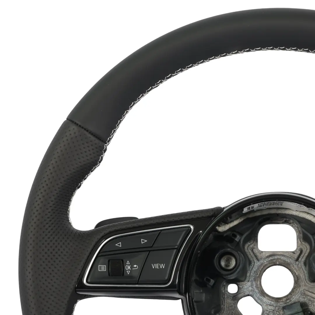 Volant S Line NOUVEAU Palettes En Cuir Noir pour Audi A4 B9 A5 F5 à propos du numéro de pièce 8W0419091FT Audi A4 B9 A5 F5 Volant S Line NOUVEAU Palettes En Cuir Noir - SKU 8W0419091FT-1 - Numéro de pièce 8W0419091FT