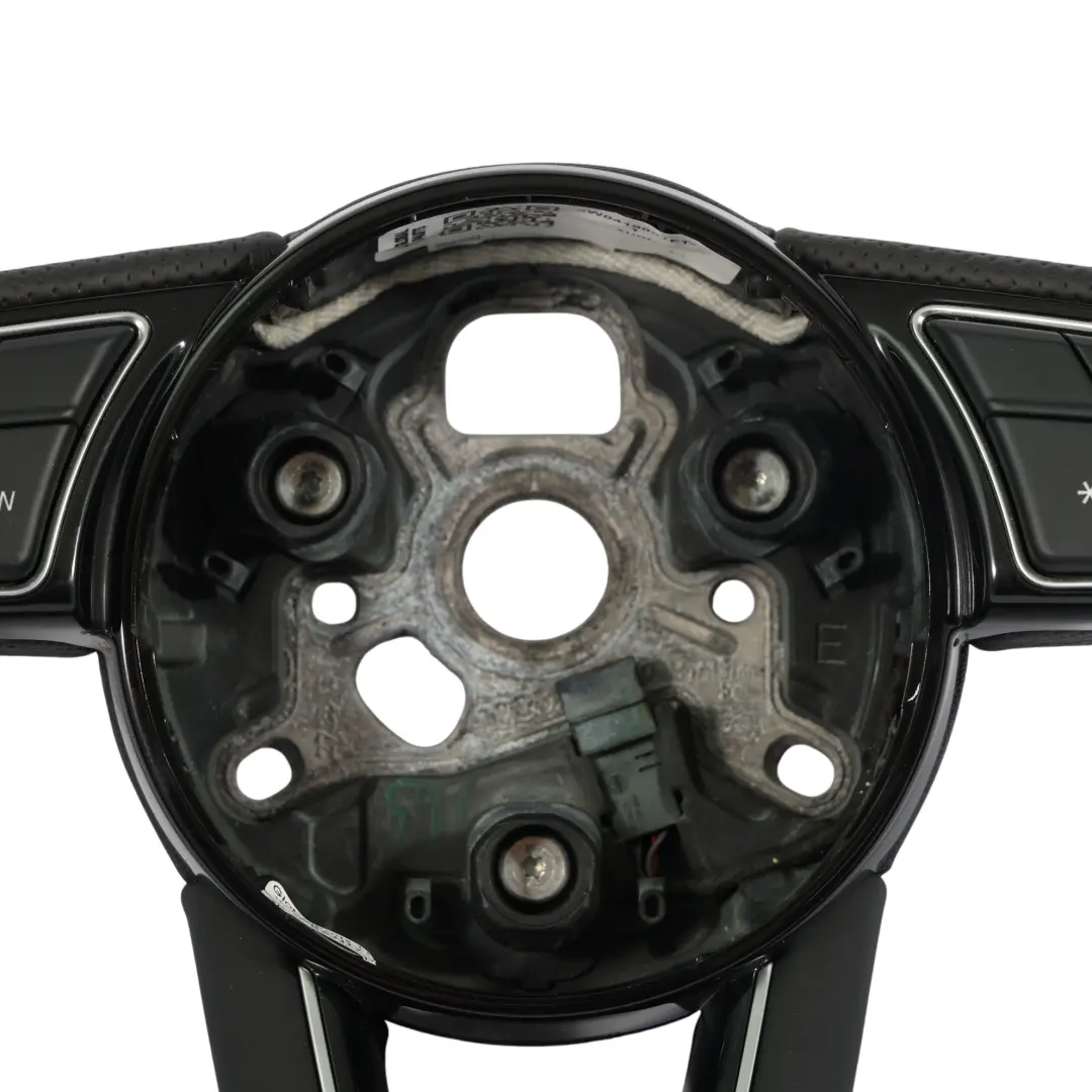 Audi A4 B9 A5 F5 Lenkrad S Line NEU Schwarz Leder Schaltwippen - SKU 8W0419091FT-1 - Teilenummer 8W0419091FT