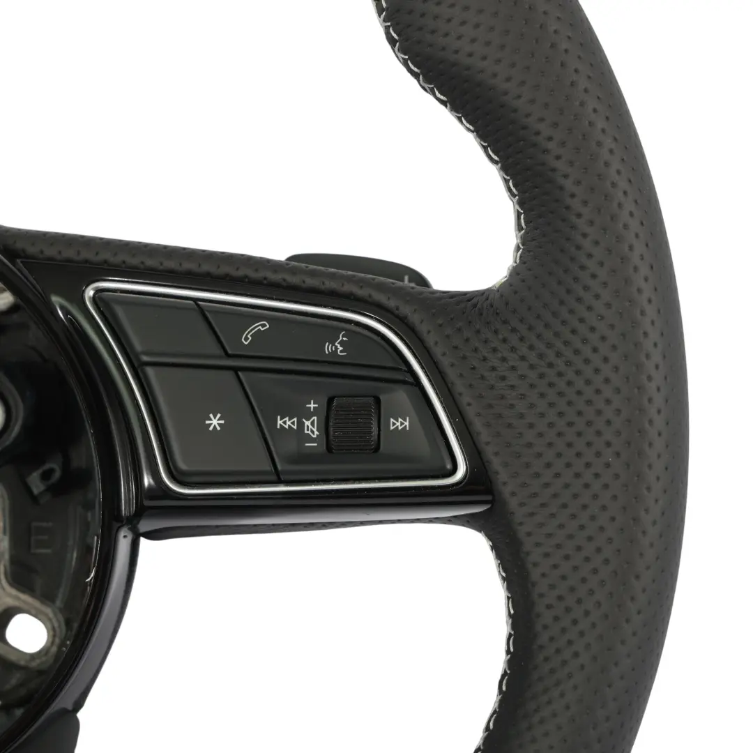 Lenkrad S Line NEU Schwarz Leder Schaltwippen für Audi A4 B9 A5 F5 mit Teilenummer 8W0419091FT Audi A4 B9 A5 F5 Lenkrad S Line NEU Schwarz Leder Schaltwippen - SKU 8W0419091FT-1 - Teilenummer 8W0419091FT