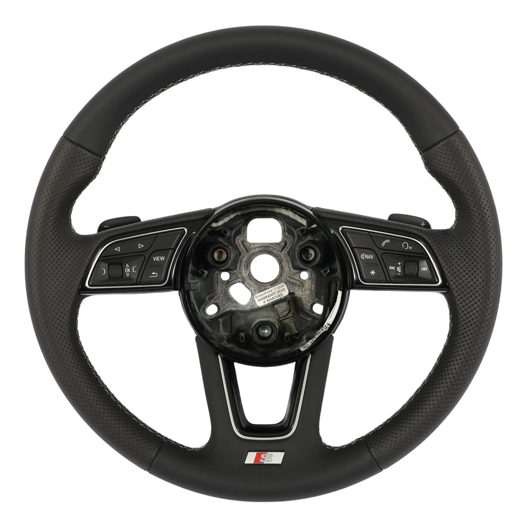 Audi A4 B9 A5 F5 Volante S-Line NUEVO Cuero Negro Palanca de Cambio 8W0419091P