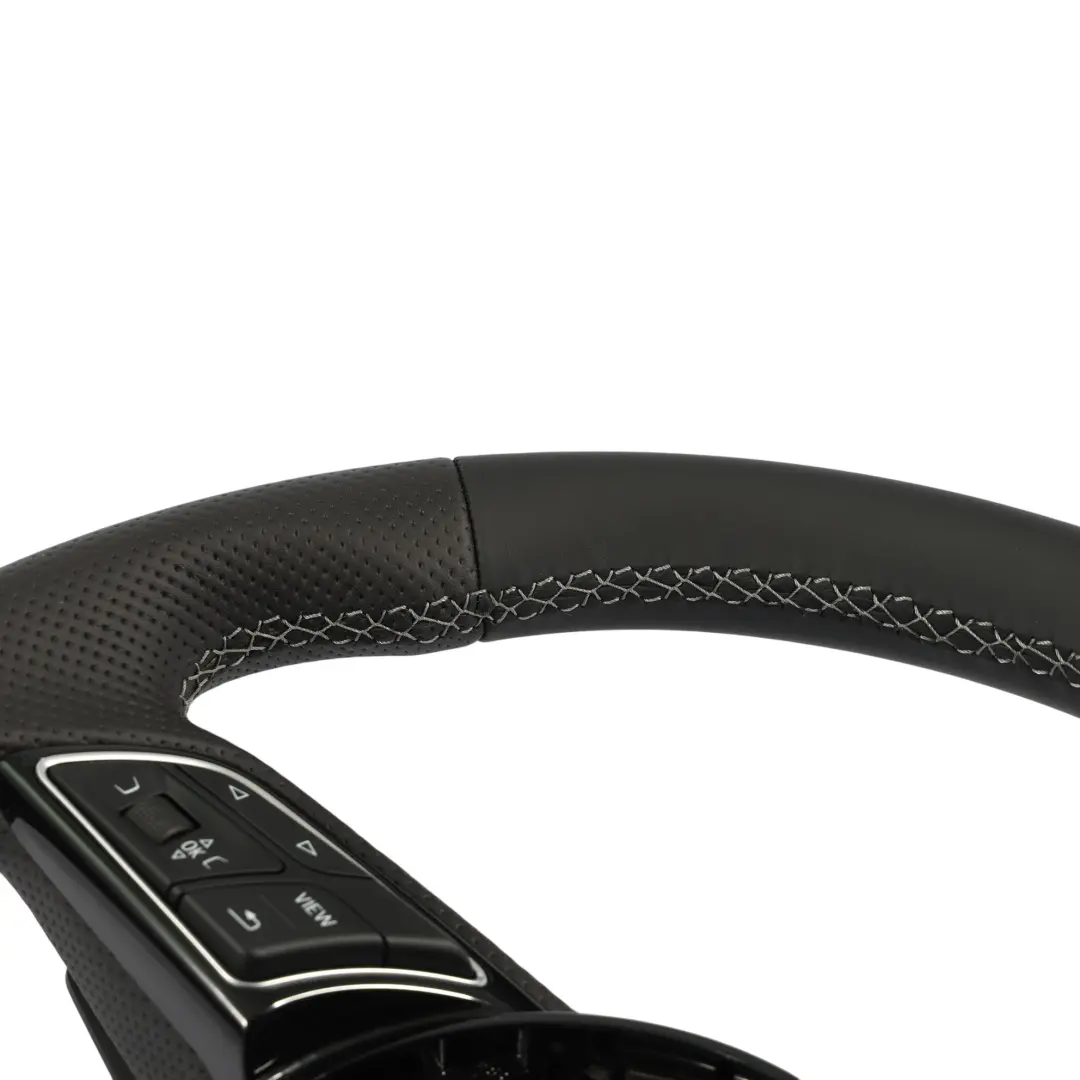 Steering Wheel S-Line NEW Black Leather Paddle Shift to Audi A4 B9 A5 F5 with Part number 8W0419091P Audi A4 B9 A5 F5 Steering Wheel S-Line NEW Black Leather Paddle Shift - SKU 8W0419091P-1 - Part number 8W0419091P