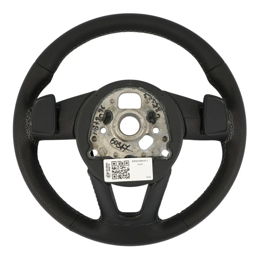 Audi A4 B9 A5 F5 Volante S-Line NUOVO In Pelle Nera Cambio al Volante - SKU 8W0419091P-1 - Numero di parte 8W0419091P