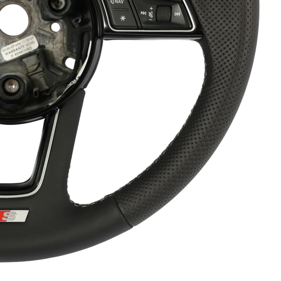 Audi A4 B9 A5 F5 Lenkrad S-Line NEU Schwarz Leder Schaltwippen - SKU 8W0419091P-1 - Teilenummer 8W0419091P