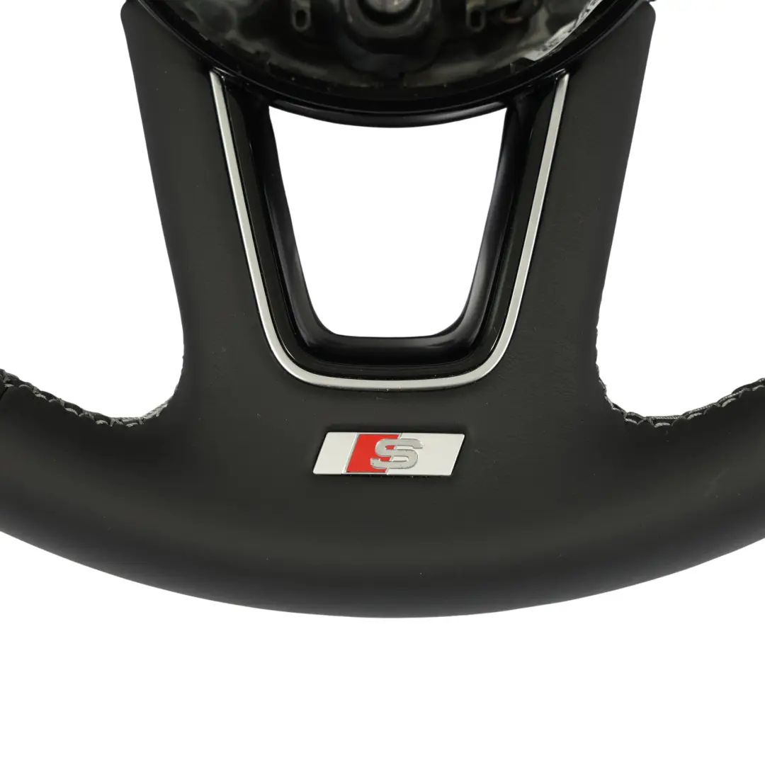 Audi A4 B9 A5 F5 Volant S-Line NEUF Cuir Noir Palettes Changement - SKU 8W0419091P-1 - Numéro de pièce 8W0419091P