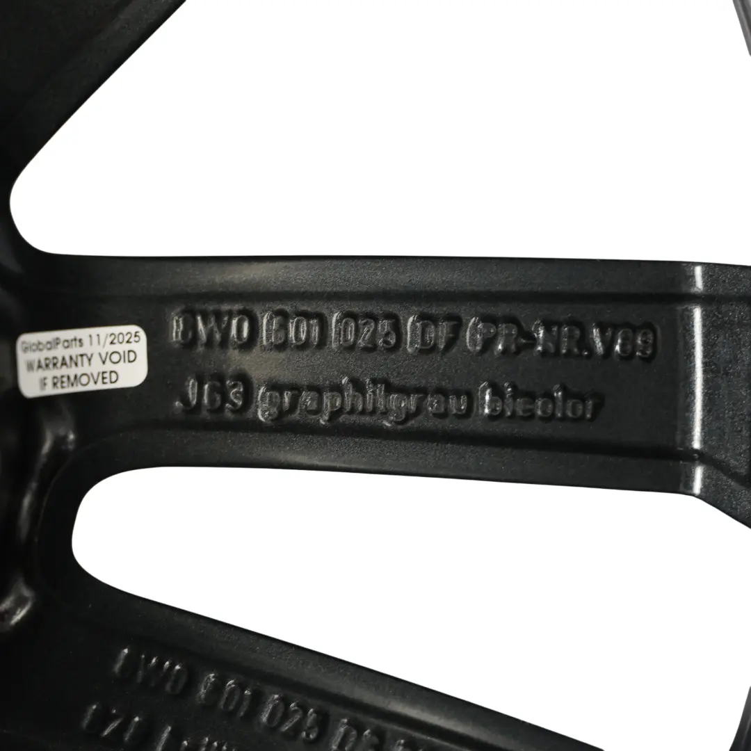 Audi A5 S5 5F Felga Aluminiowa Dwukolorowa Szara 19" 8,5J ET:32 - SKU 8W0601025DF-1 - Numer Części 8W0601025DF