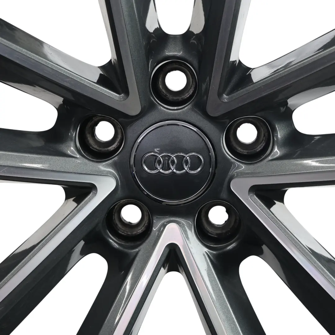 Audi A5 S5 5F Jante Alliage Léger Gris Bicolore 19" 8,5J ET:32 - SKU 8W0601025DF-1 - Numéro de pièce 8W0601025DF