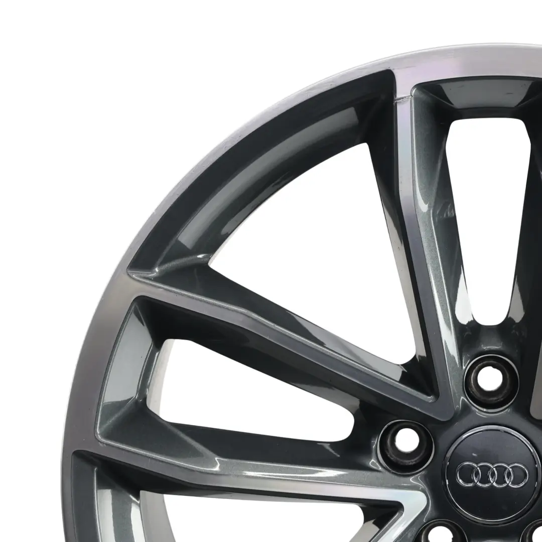 Audi A5 S5 5F Jante En Alliage Léger Gris Bicolore 19" 8,5J ET:32 - SKU 8W0601025DF-2 - Numéro de pièce 8W0601025DF