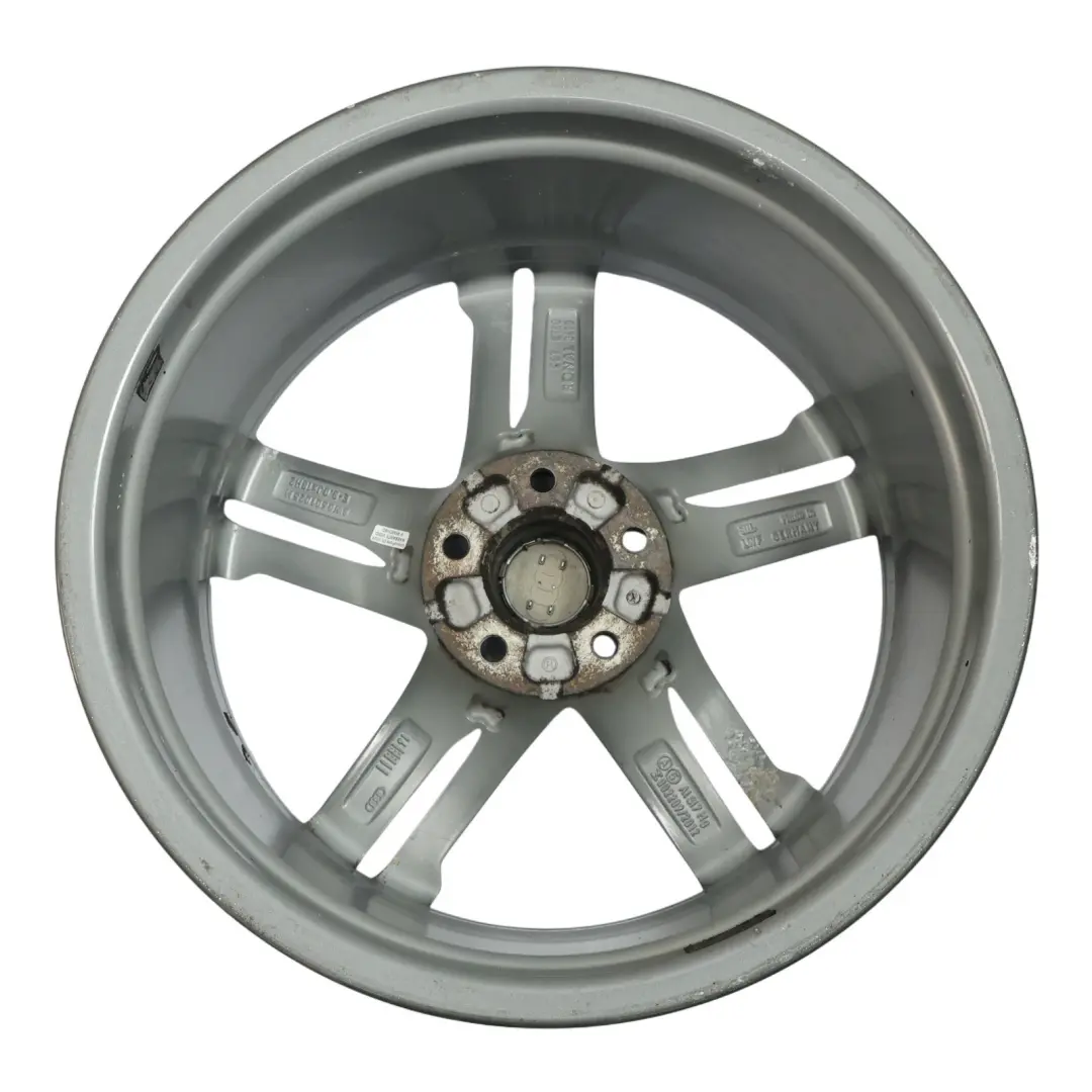 Rim Alloy Silver 18" 8J ET:40 Star Double Spoke to Audi A4 B9 Wheel with Part number 8W0601025M Audi A4 B9 Wheel Rim Alloy Silver 18" 8J ET:40 Star Double Spoke - SKU 8W0601025M-1 - Part number 8W0601025M