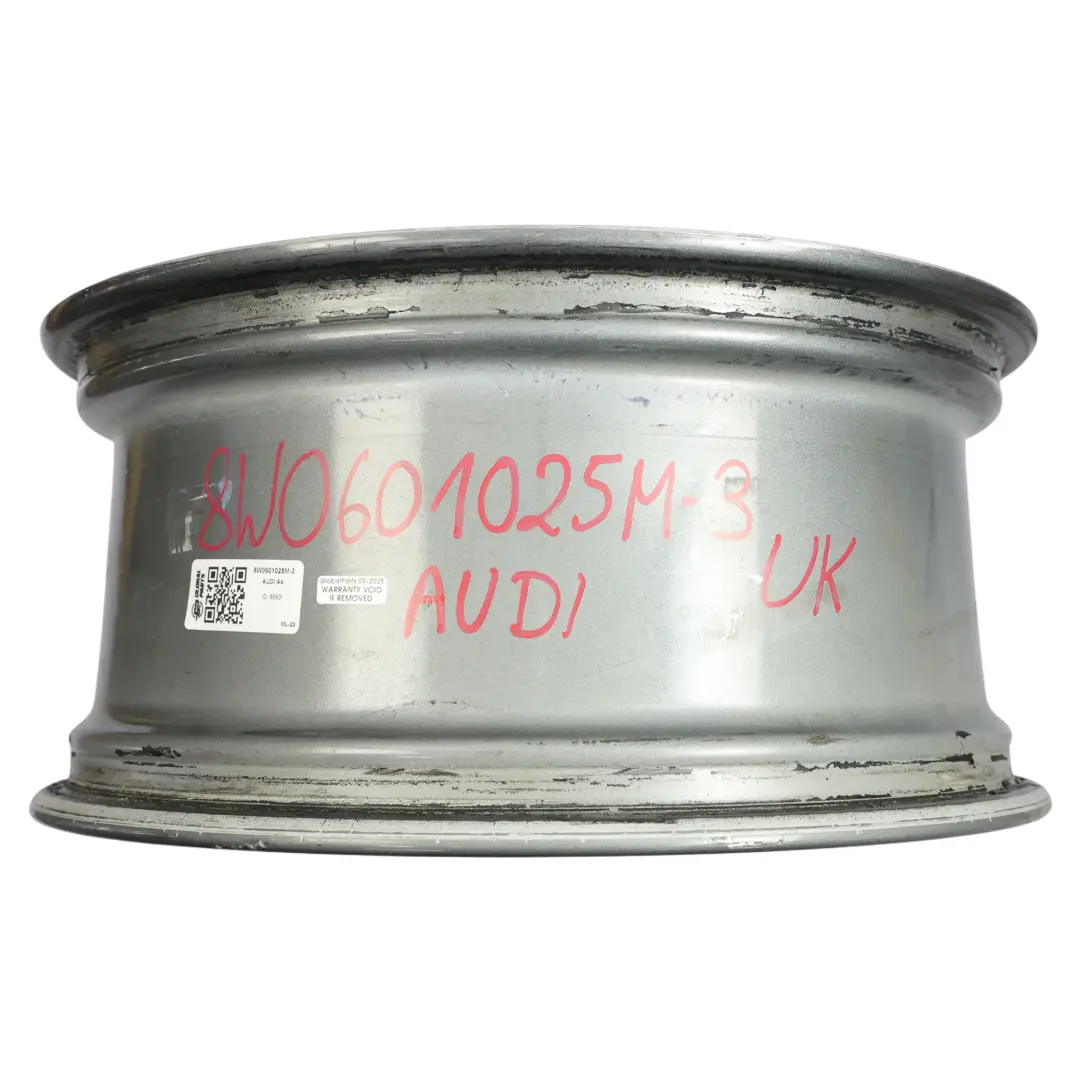 Audi A4 B9 Wheel Rim Alloy Silver 18" 8J ET:40 Star Double Spoke - SKU 8W0601025M-3 - Part number 8W0601025M