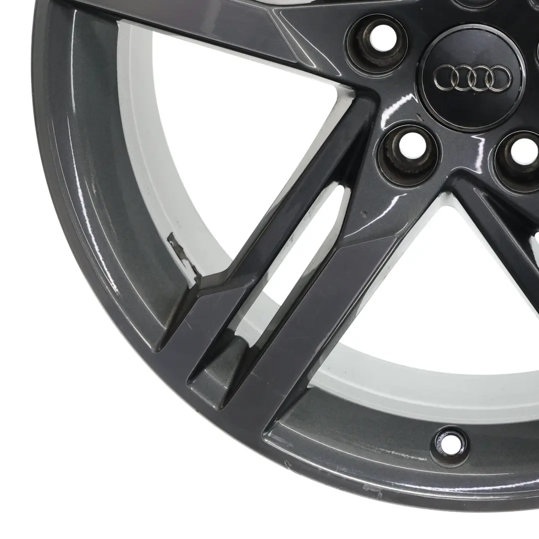 Rim Alloy Silver 18" 8J ET:40 Star Double Spoke to Audi A4 B9 Wheel with Part number 8W0601025M Audi A4 B9 Wheel Rim Alloy Silver 18" 8J ET:40 Star Double Spoke - SKU 8W0601025M-3 - Part number 8W0601025M