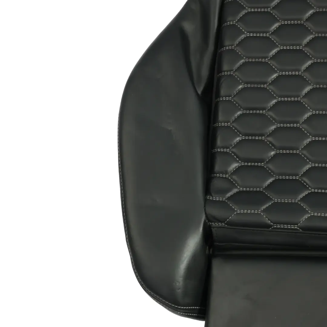 Audi RS5 F5 Sport Seat Heated Seating Cover Black Leather Front Left N/S - SKU 8W0881405S - Part number 8W0881405S