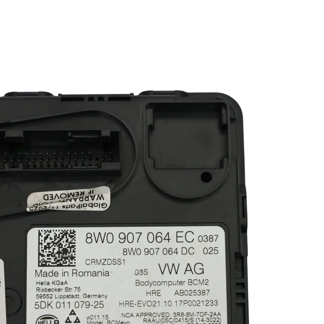 Audi A5 F5 BCM Moduł Komfortu Sterownik Komputer ECU - SKU 8W0907064EC - Numer Części 8W0907064EC