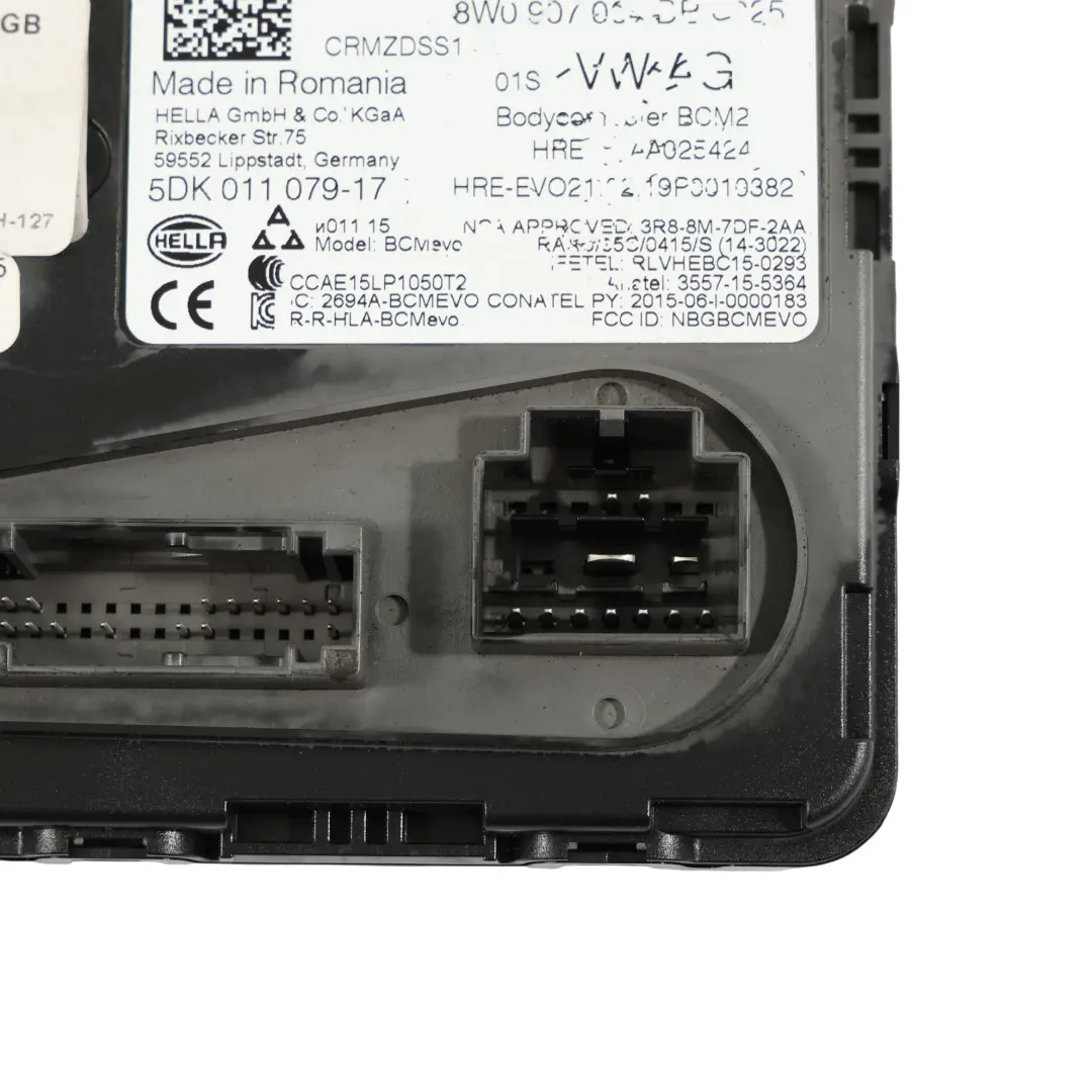 Zentrale Karosseriesteuereinheit BCM Einheit ECU für Audi A4 B9 A5 F5 mit Teilenummer 8W0907064GB Audi A4 B9 A5 F5 Zentrale Karosseriesteuereinheit BCM Einheit ECU - SKU 8W0907064GB - Teilenummer 8W0907064GB