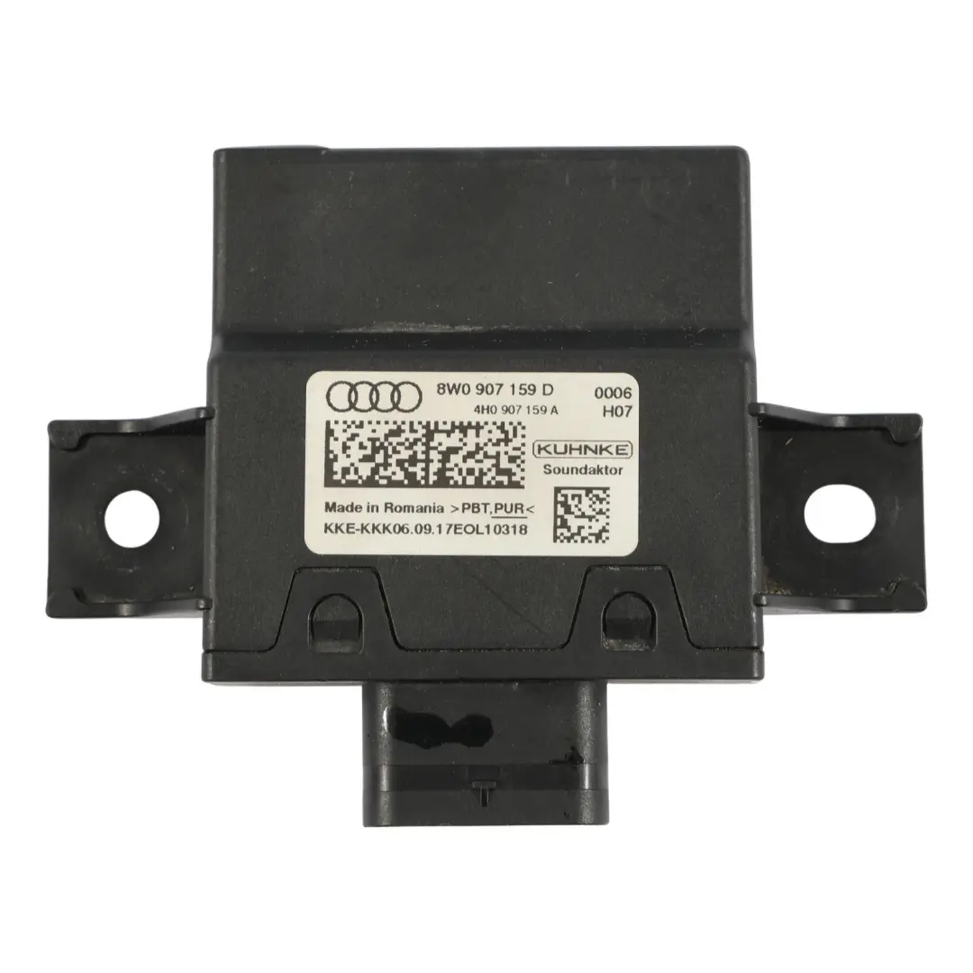 Moduł Sterownik Dźwięku do Audi RS4 B9 A5 F5 o numerze 8W0907159D Audi RS4 B9 A5 F5 Moduł Sterownik Dźwięku - SKU 8W0907159D - Numer Części 8W0907159D