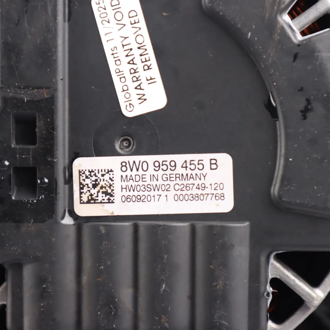 Radiator Fan Engine Cooling Fan Motor Blades 400W to Audi A5 F5 with Part number 8W0959455B Audi A5 F5 Radiator Fan Engine Cooling Fan Motor Blades 400W - SKU 8W0959455B - Part number 8W0959455B