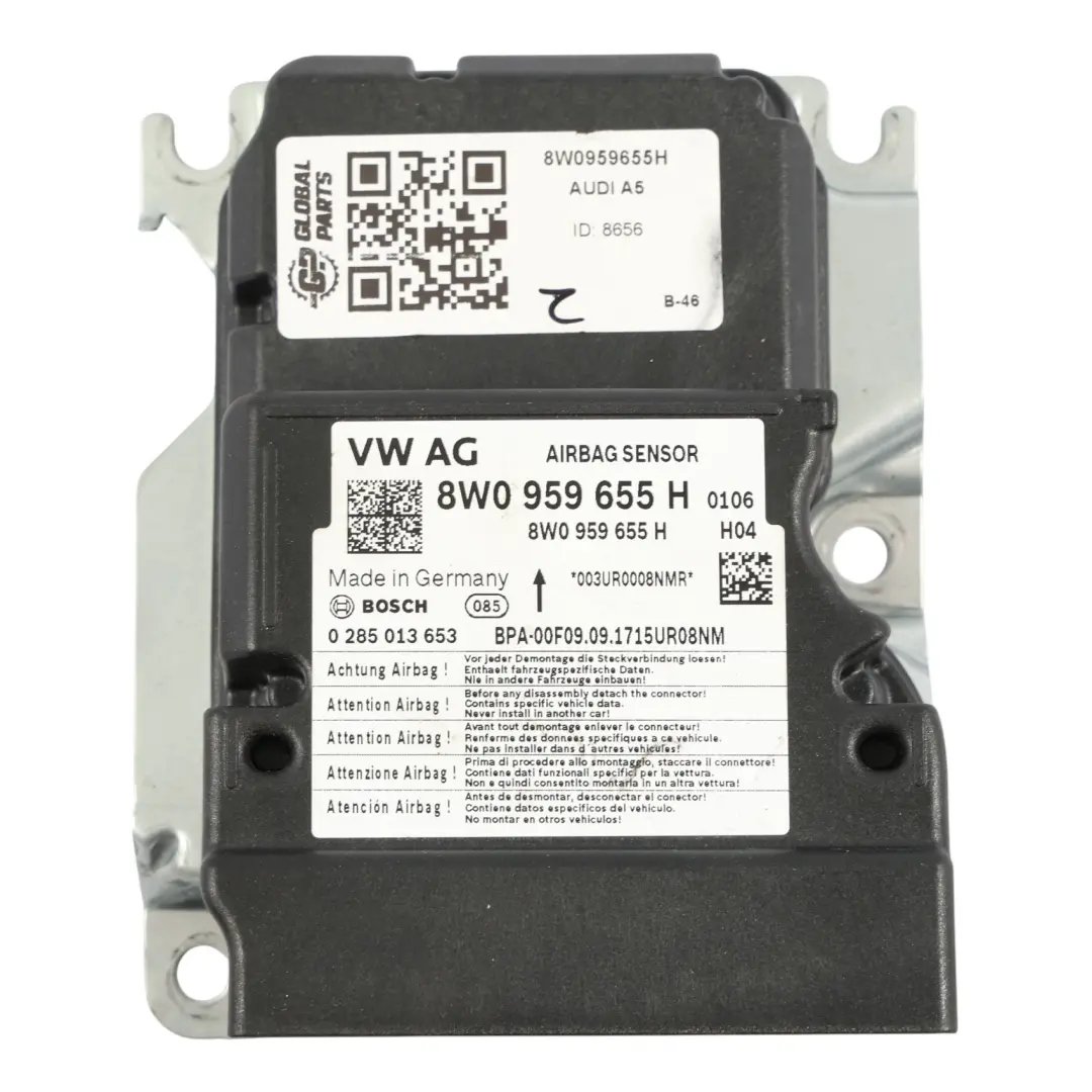 Unité Commande Module D'Air Capteur SRS ECU pour Audi A4 B9 RS5 F5 à propos du numéro de pièce 8W0959655H Audi A4 B9 RS5 F5 Unité Commande Module D'Air Capteur SRS ECU - SKU 8W0959655H - Numéro de pièce 8W0959655H