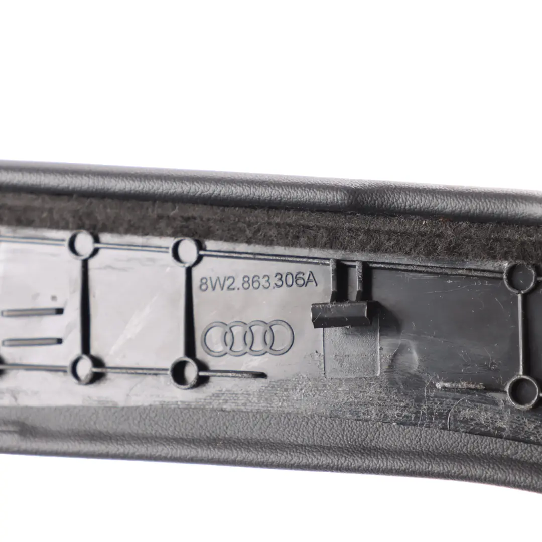 Audi A4 B9 A5 F5 Panneau Garniture Console Centrale Droite Cuir Noir - SKU 8W2863306A - Numéro de pièce 8W2863306A