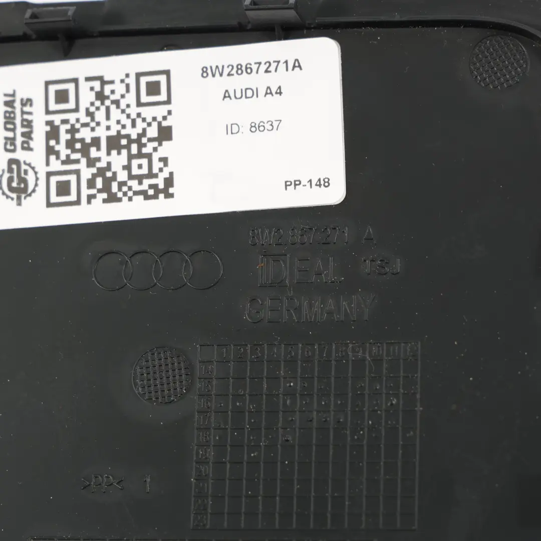 Pillar Trim Cover Flap Lower Panel Left N/S to Audi A4 B9 A5 F5 A with Part number 8W2867271A Audi A4 B9 A5 F5 A Pillar Trim Cover Flap Lower Panel Left N/S - SKU RHD-8W2867271A - Part number 8W2867271A