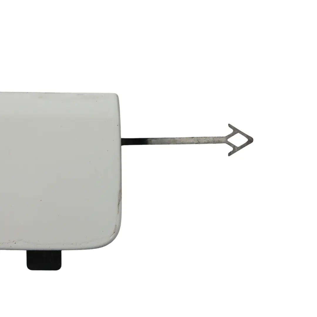 Bumper Towing Hook Eye Cover Glacier White Pearl - S9R to Audi A4 B9 Rear with Part number 8W5807441A Audi A4 B9 Rear Bumper Towing Hook Eye Cover Glacier White Pearl - S9R - SKU 8W5807441A-MGW - Part number 8W5807441A